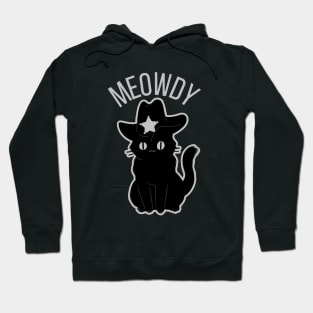 Meowdy Texas Cowboy Cat Hoodie